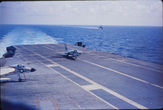 F11 Tiger Landing on USS Intrepid 1959